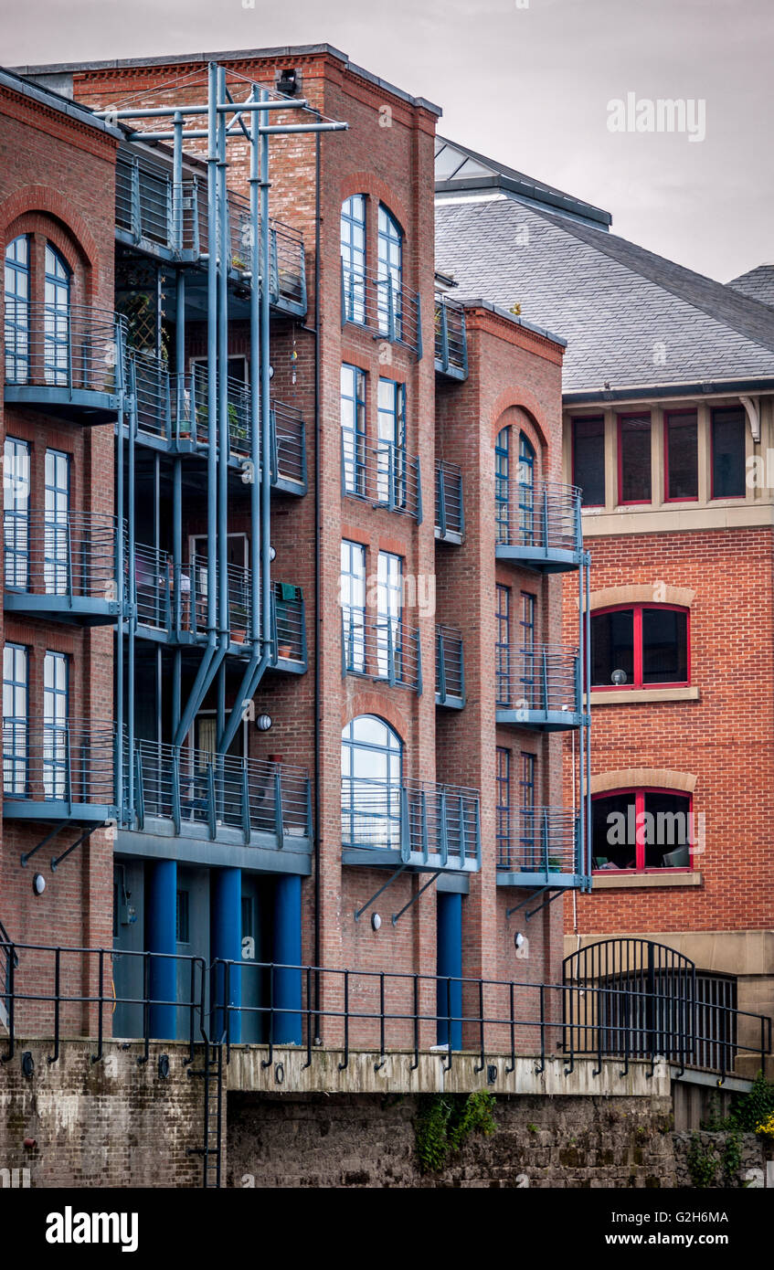 Riverside apartments, York, UK Stock Photo Alamy