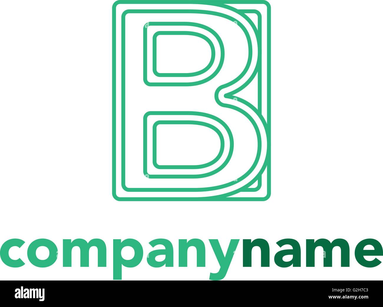 Letter B logo icon vector design Stock Vector