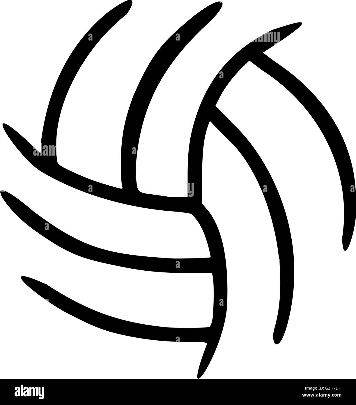 Volleyball ball symbol Stock Photo Alamy