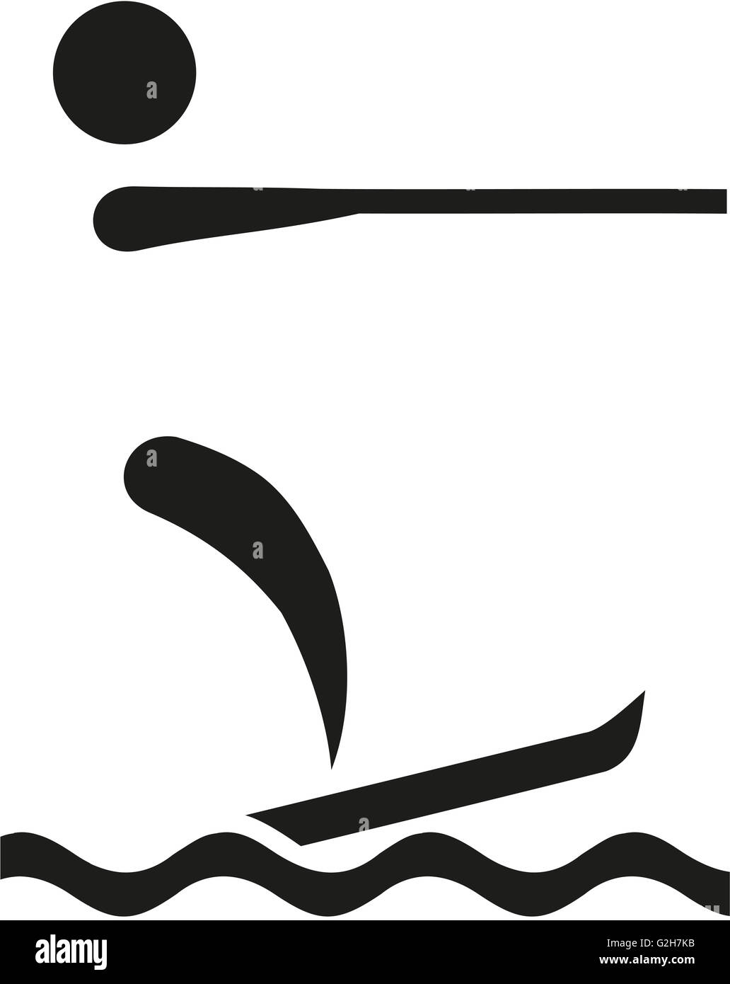 Water skiing symbol Stock Photo Alamy