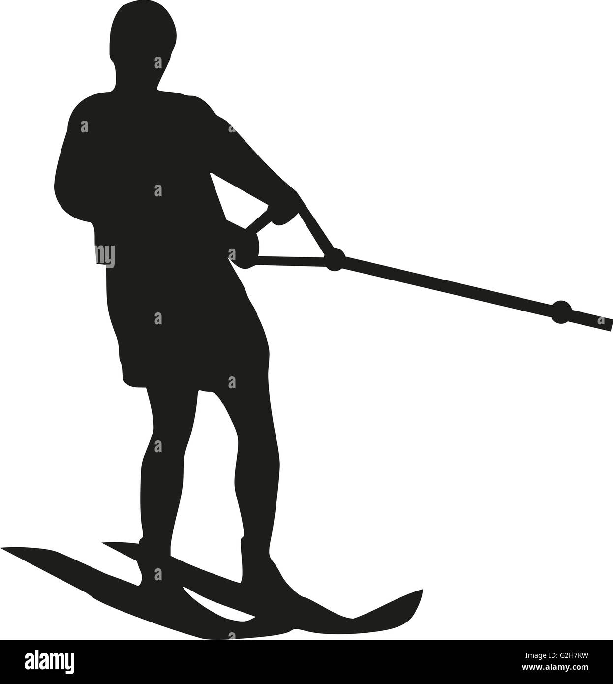 Water Skier Silhouette