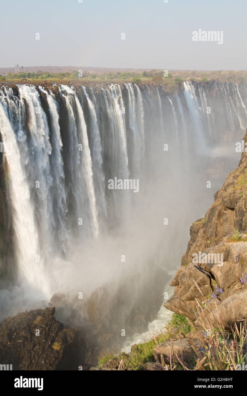 Cataract Island view of Victoria Falls in Zimbabwe, Africa Stock Photo