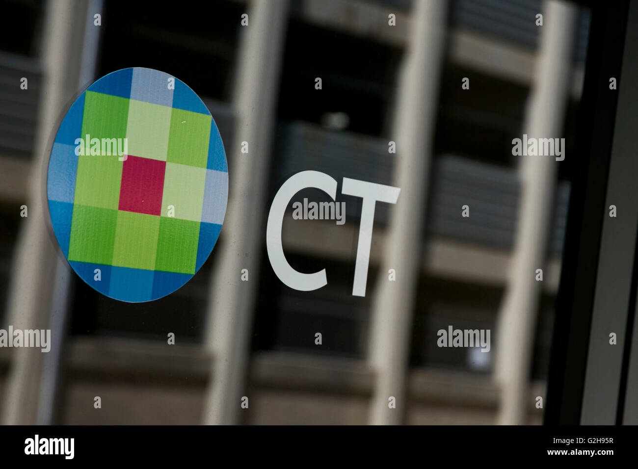 A logo sign outside of the Corporation Trust Center, operated by the CT Corporation in Wilmington, Delaware on May 8, 2016. Stock Photo