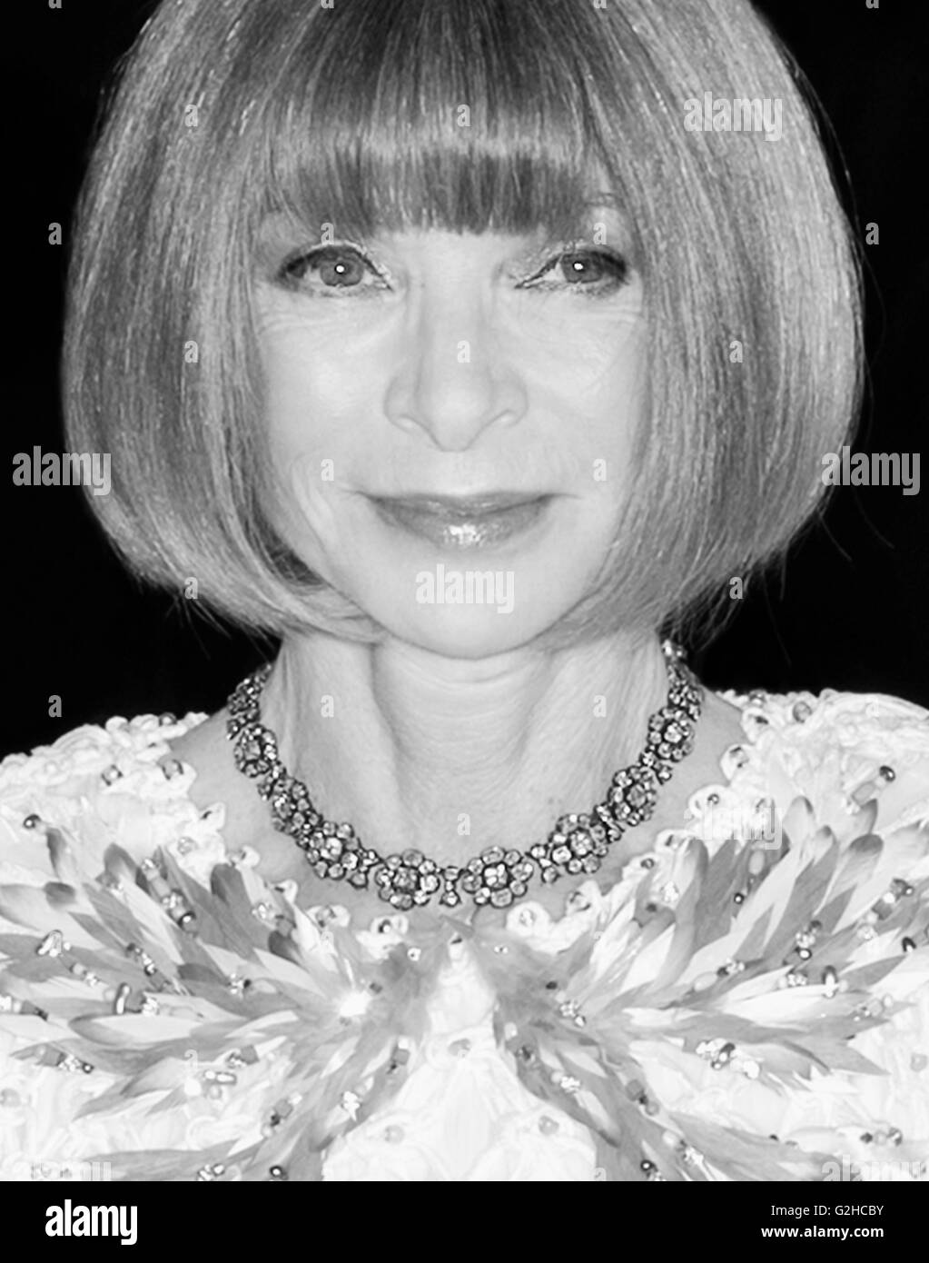 Anna wintour portrait Black and White Stock Photos & Images - Alamy