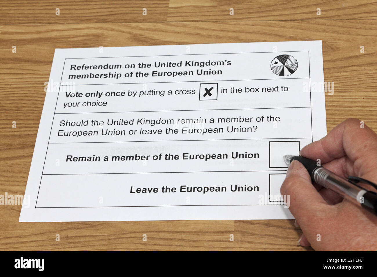 Epsom, Surrey, England, UK. 30th May 2016. The postal vote for the referendum on the United Kingdom's membership of the European Union has been delivered today, ahead of polling day on the 23rd June. Stock Photo