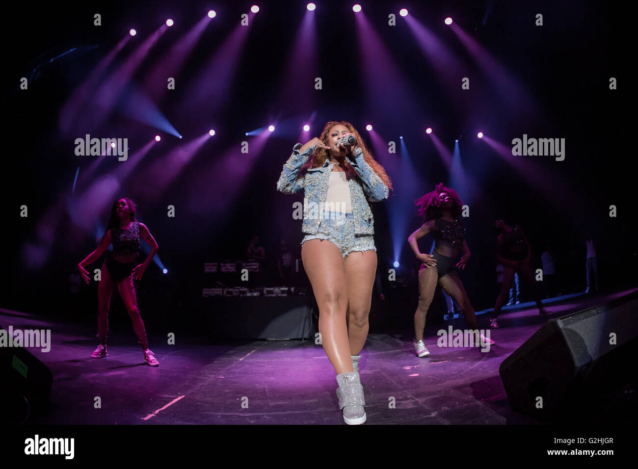 Detroit, Michigan, USA. 28th May, 2016. TRINA performing on the Hip Hop