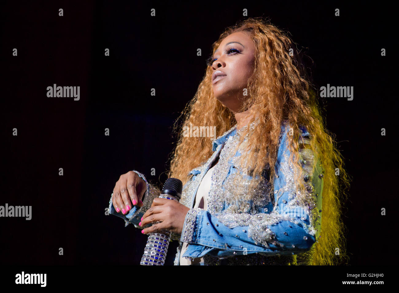 Detroit, Michigan, USA. 28th May, 2016. TRINA performing on the Hip Hop