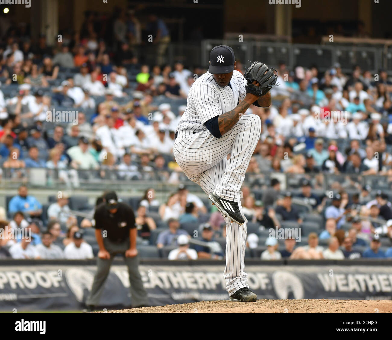 the Bronx, NY, USA. 26th May, 2016. Aroldis Chapman (Yankees), MAY 26