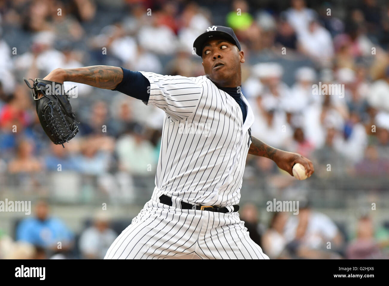 the Bronx, NY, USA. 26th May, 2016. Aroldis Chapman (Yankees), MAY 26