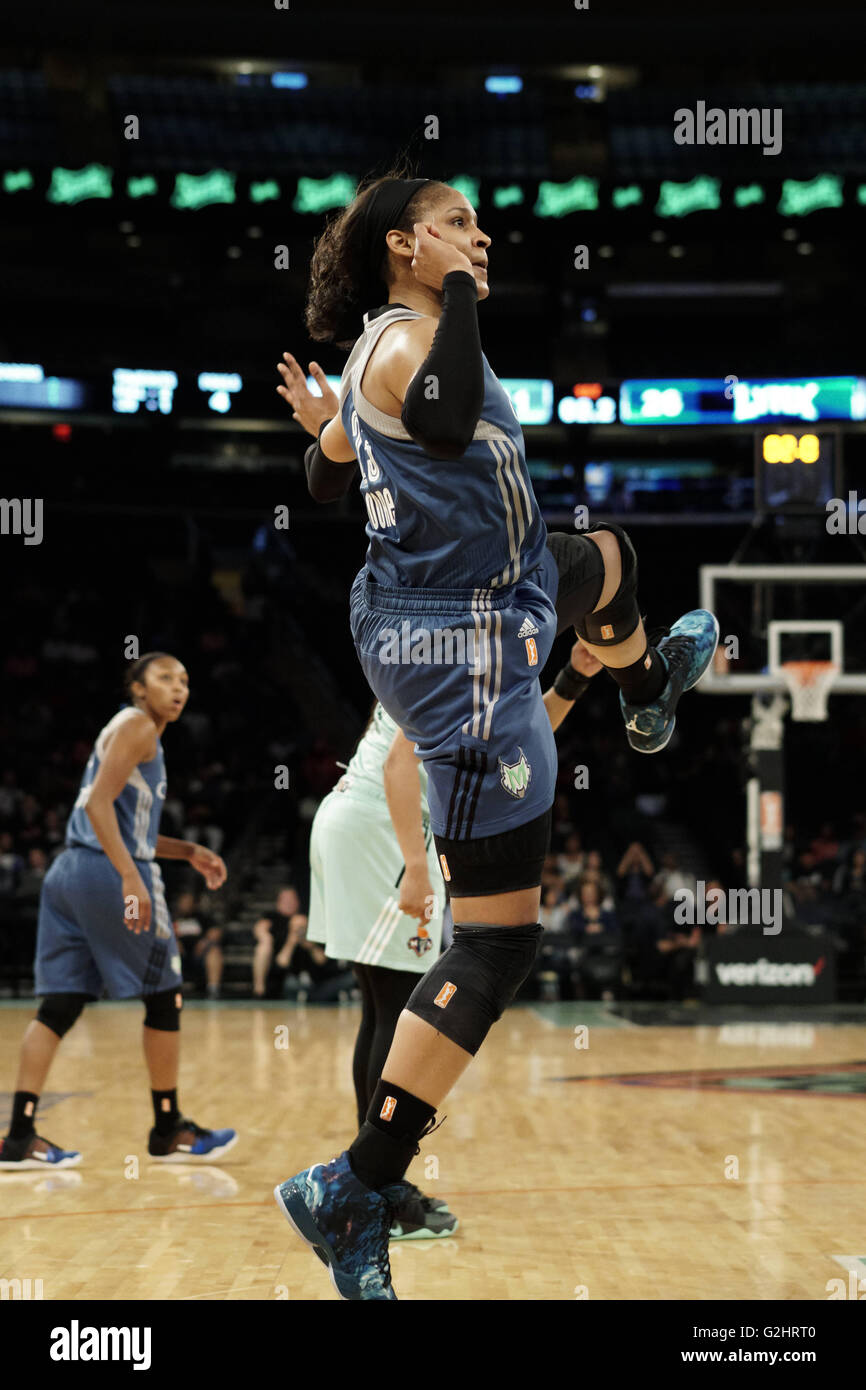 New York City, New Jersey, USA. 31st May, 2016. Minnesota Lynx guard ...