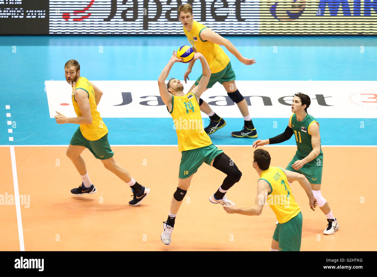 Australia team group (AUS), MAY 29, 2016 Volleyball Men's Stock