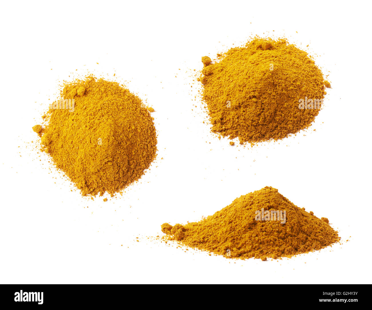 Pile of yellow curry powder Stock Photo Alamy