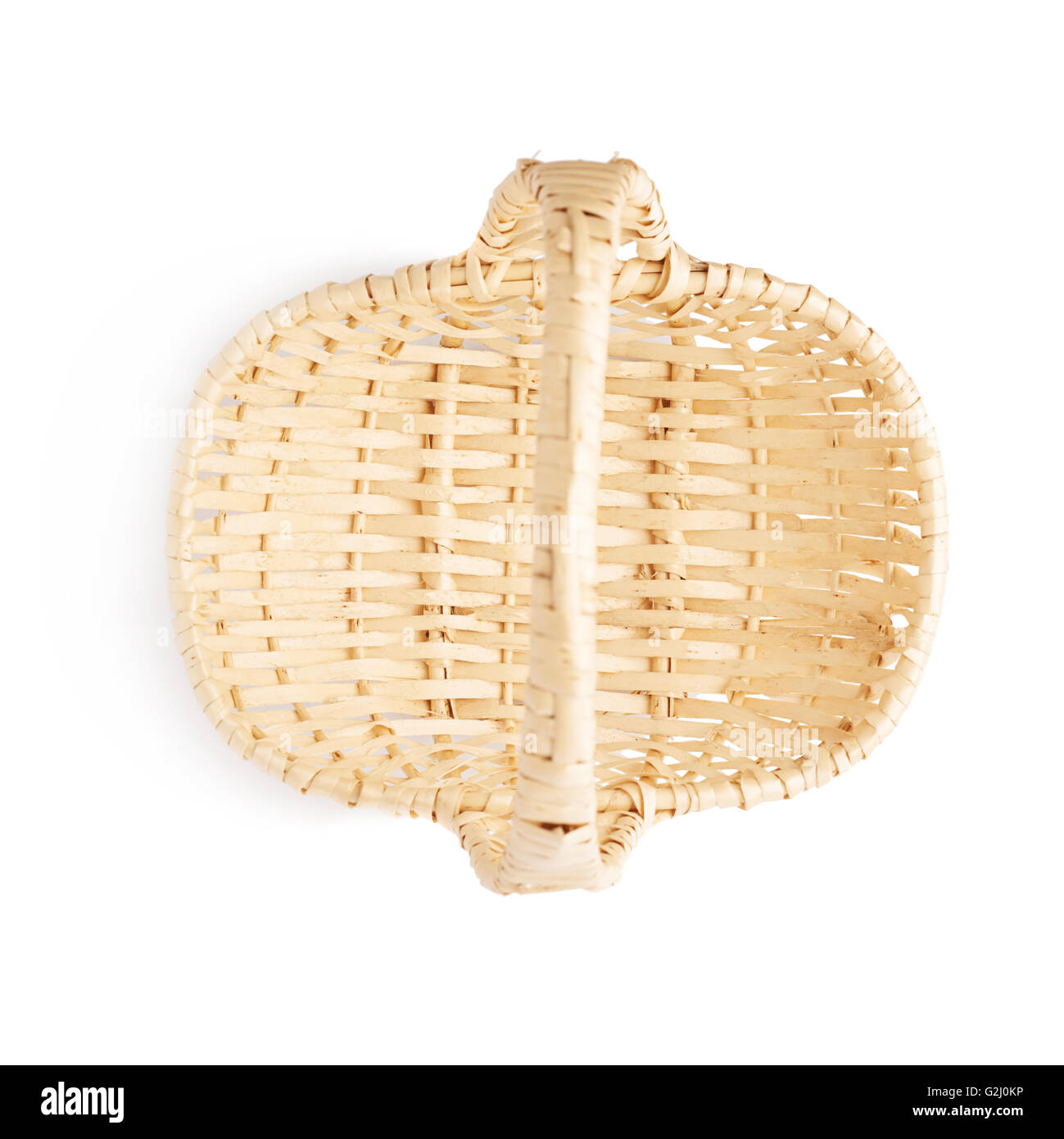 Brown wicker basket isolated over the white background Stock Photo - Alamy