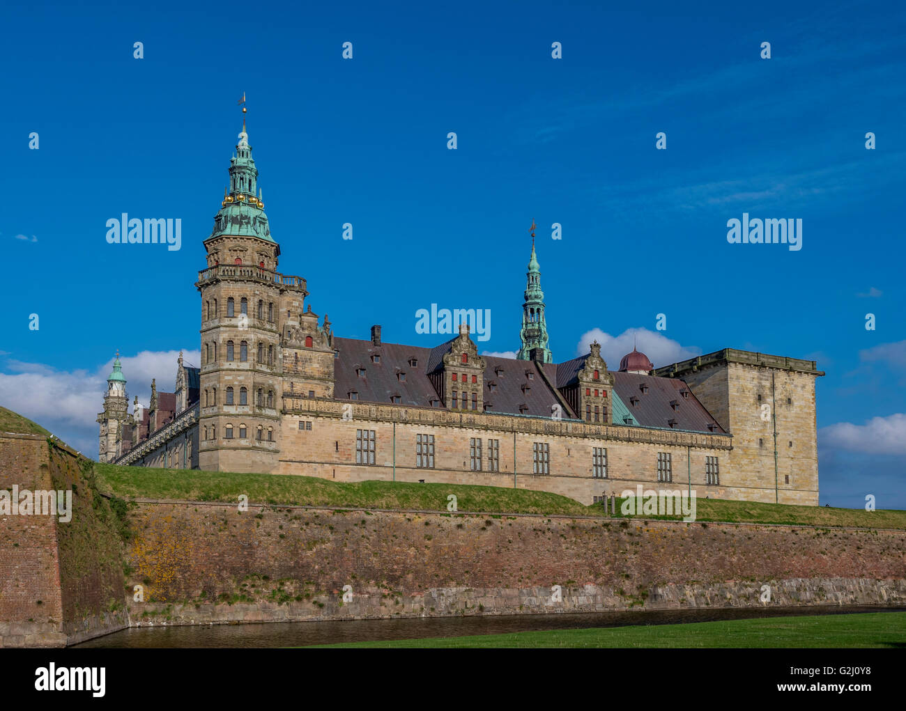 Kronborg castle, Helsingor, Zealand, Danmark, Europe Stock Photo