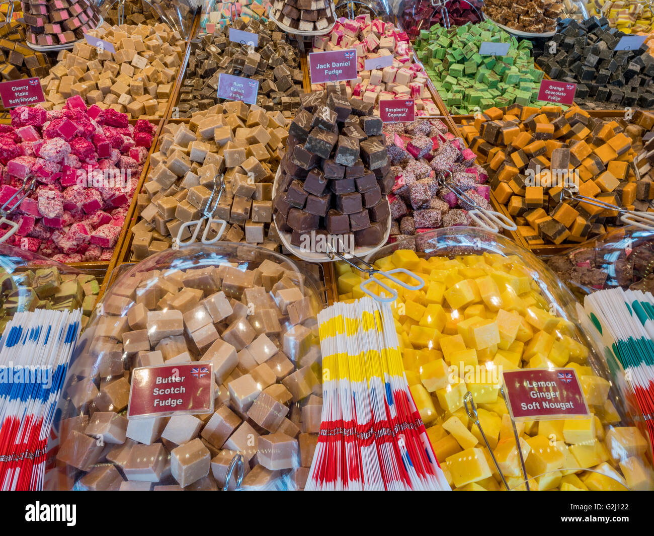 Candies, candy shop in International Street Market, Malmö, Sweden