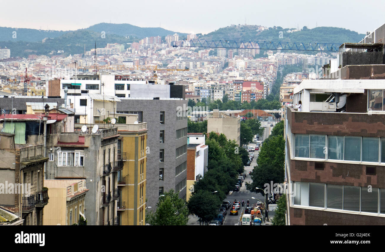 Rooftops Cityscape, Barcelona, Spain Stock Photo Alamy