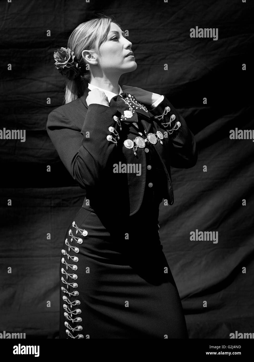 Female Mariachi Singer, Portrait Stock Photo Alamy