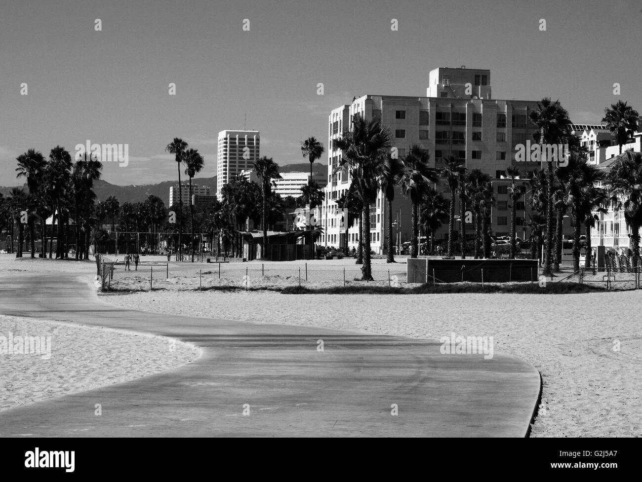 Santa Monica Beach, California, USA Stock Photo