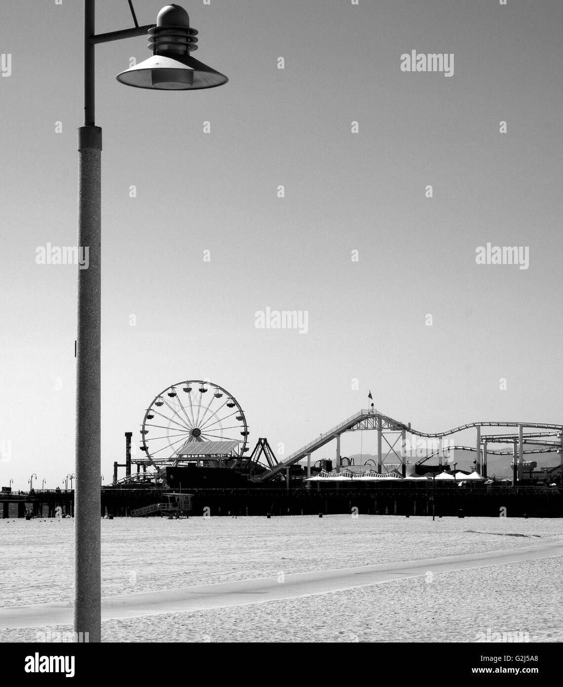 Amusement Pier, Santa Monica, California, USA Stock Photo