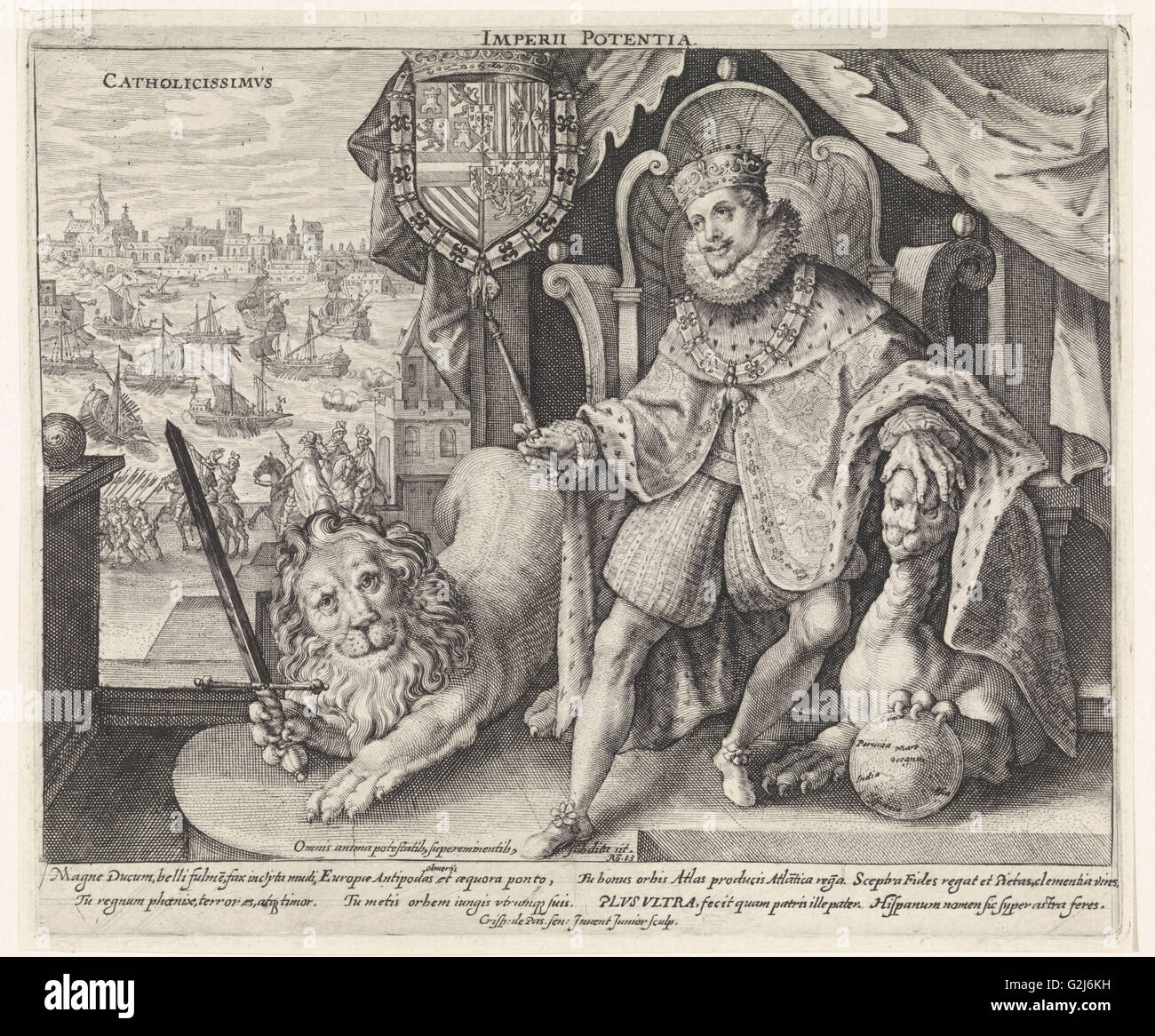 Philip III, Crispijn van de Passe (II), 1611 Stock Photo