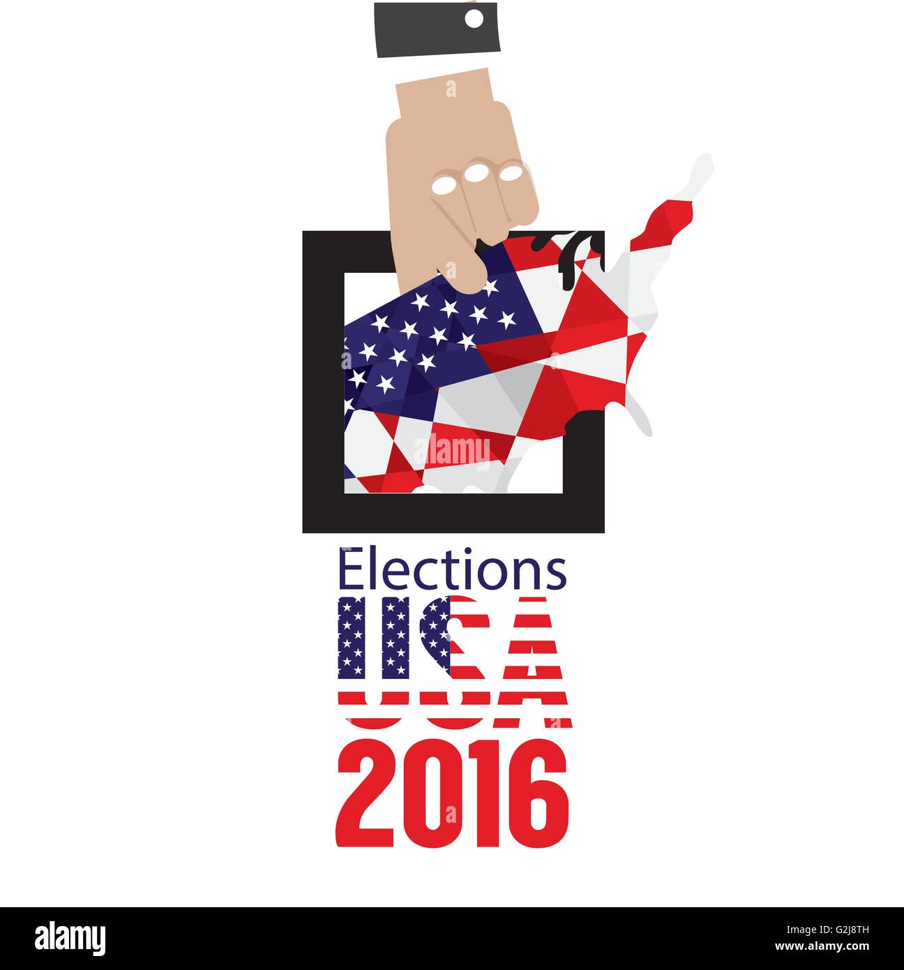 2016 presidential map hi-res stock photography and images - Alamy