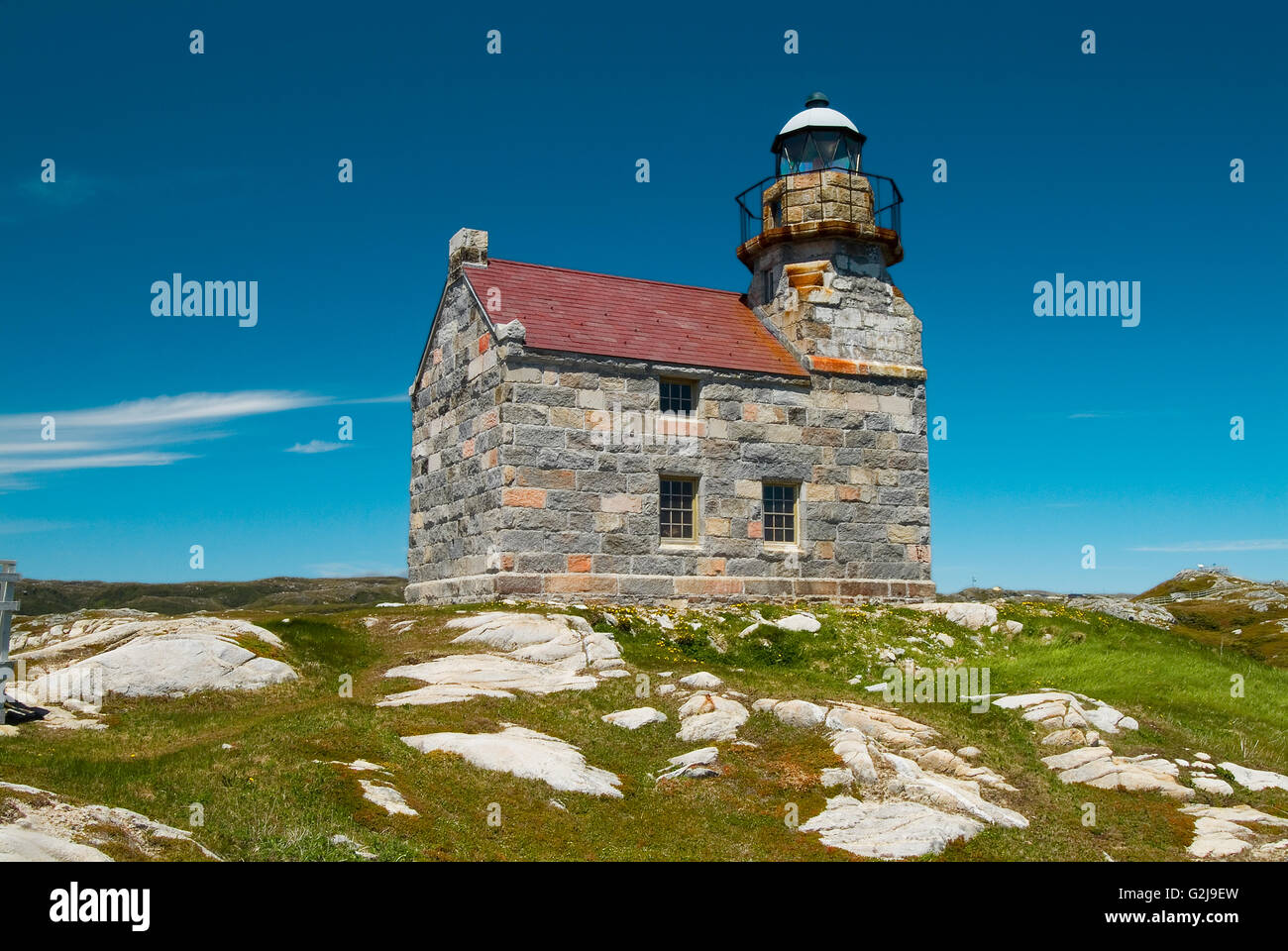 oldest granite lighthouse in Canada Rose Blanche Newfoundland Canada ...