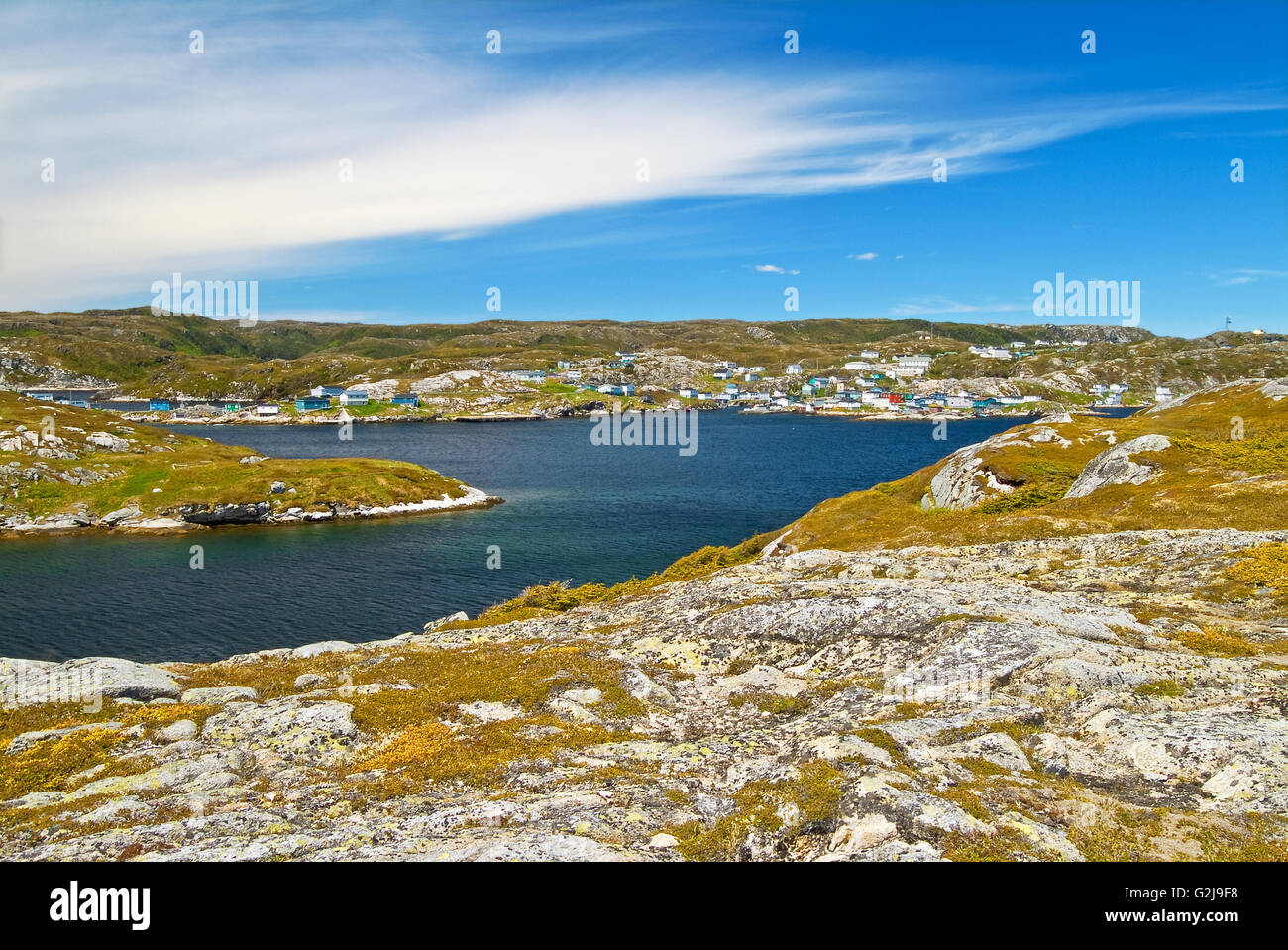 Rocky shoreline along the Atlantic Coast Rose Blanche Newfoundland Canada Stock Photo Alamy