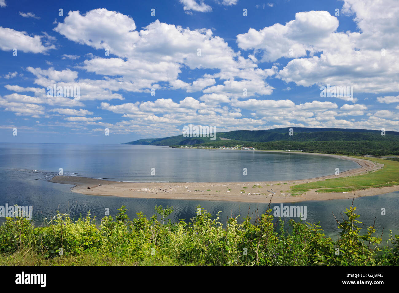 Sand bar (barachois) on the Gulf of St. Lawrence RivierelaMadeleine