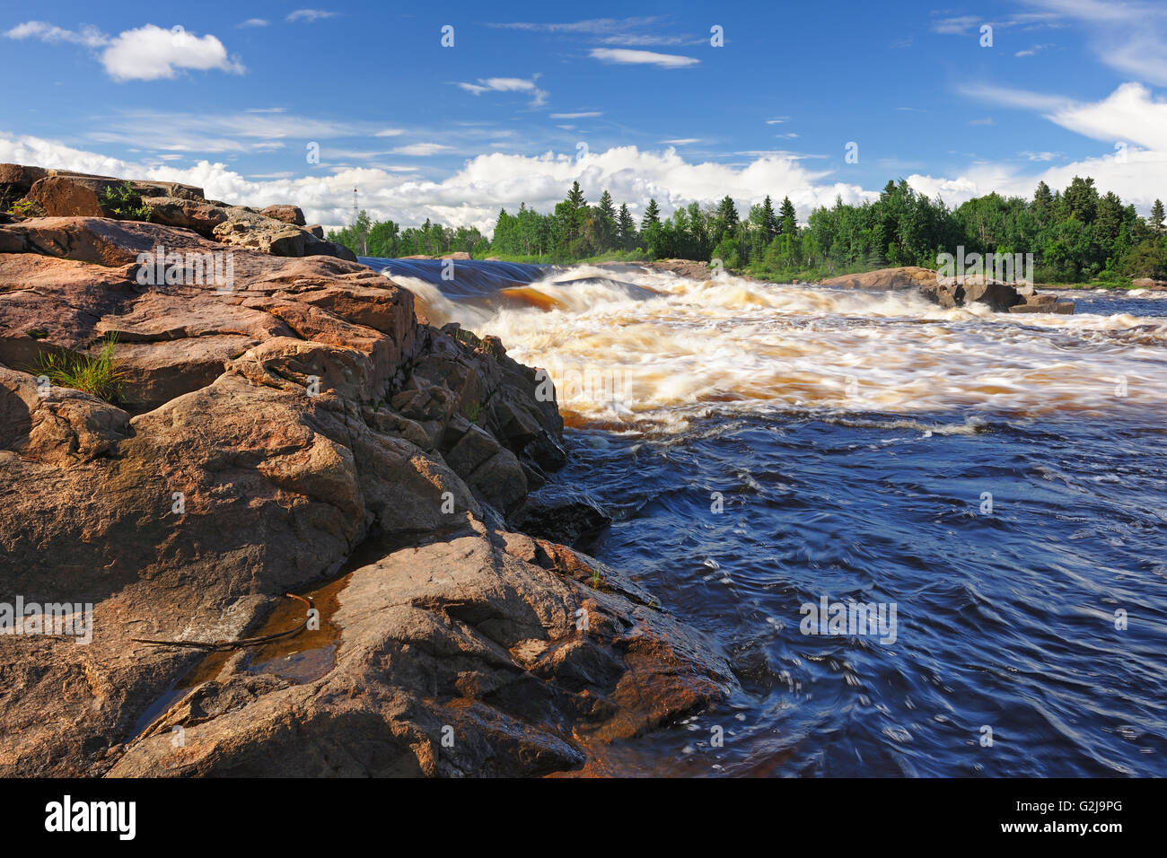 Rivière Ashuapmushuan at Chutes à Michel SaintFélicien Quebec Canada
