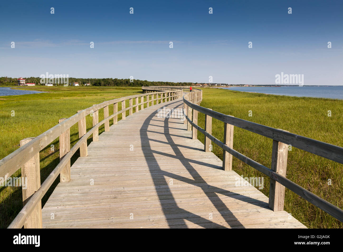 Boardwalk across the Bouctouche dunes at the Irving Ecocentre in Kent