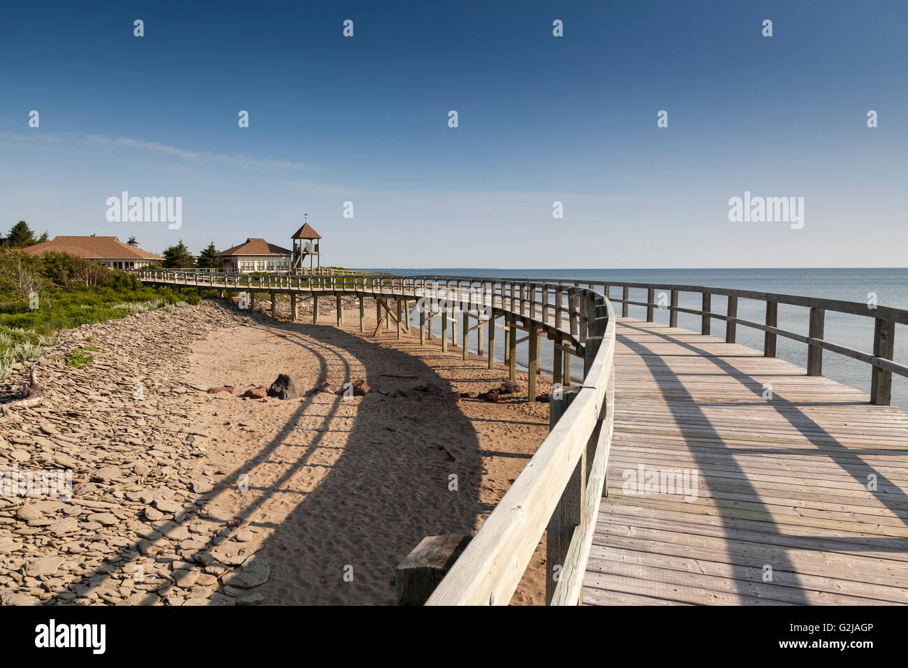 Boardwalk across the Bouctouche dunes at the Irving Ecocentre in Kent
