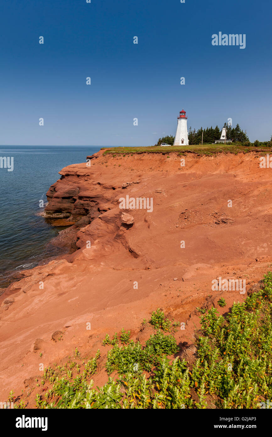 Seacow Head Lighthouse, Fernwood, Prince Edward Island, Canada Stock