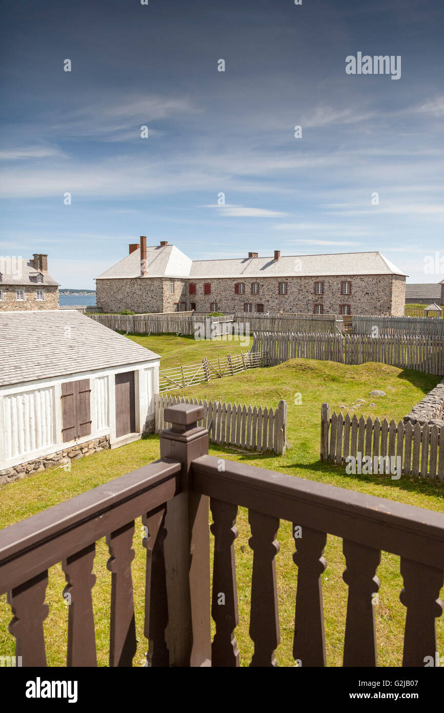 Balcony view inside the Fortress of Louisbourg National Historic Site