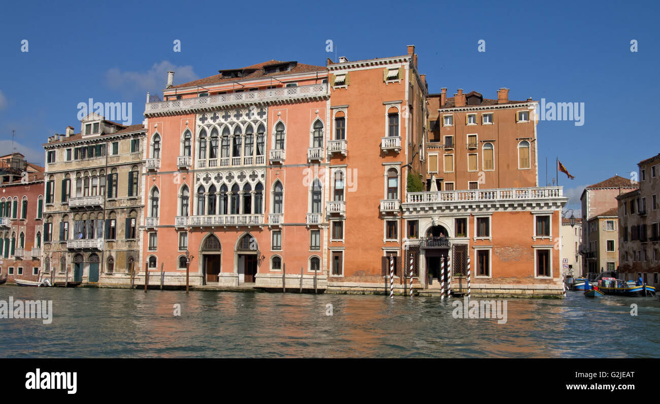 The Grand Canal Venice palazzi Stock Photo - Alamy