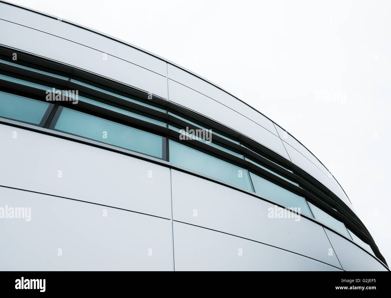 Modern technology centre, seen from multiple angles. Images taken soo after construction. Stock Photo