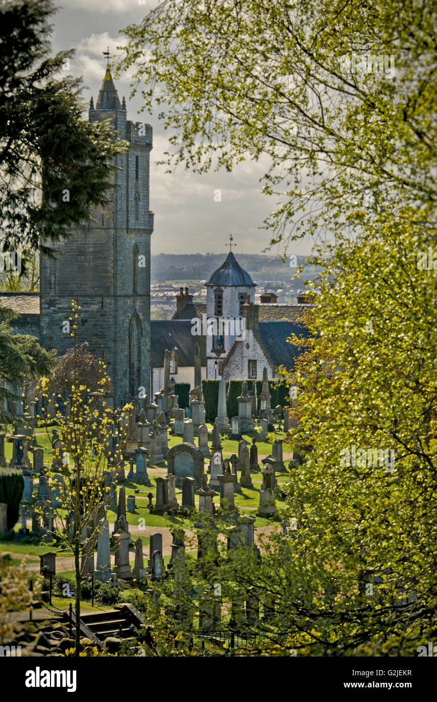 cemetery near Stirling Castle, Scotland Stock Photo