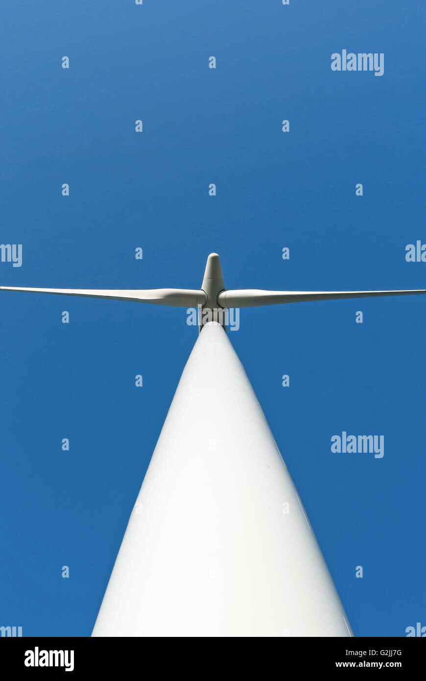 a Wind Turbine in the blue Sky Stock Photo - Alamy