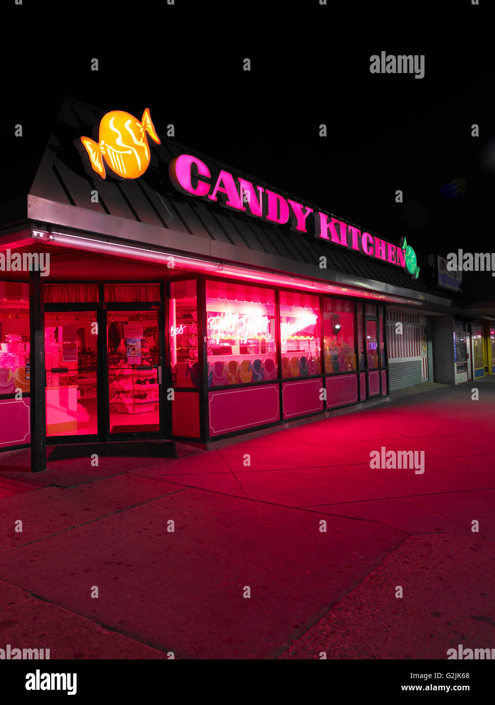 Candy Store at Night, Rehoboth Beach, Delaware, USA Stock Photo Alamy