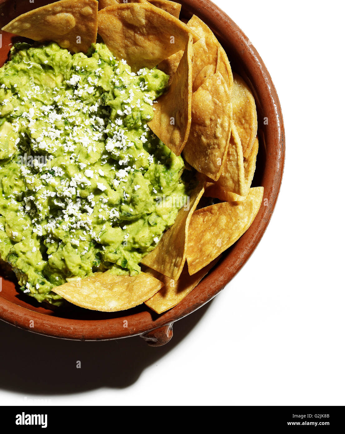 Guacamole and Chips Stock Photo Alamy