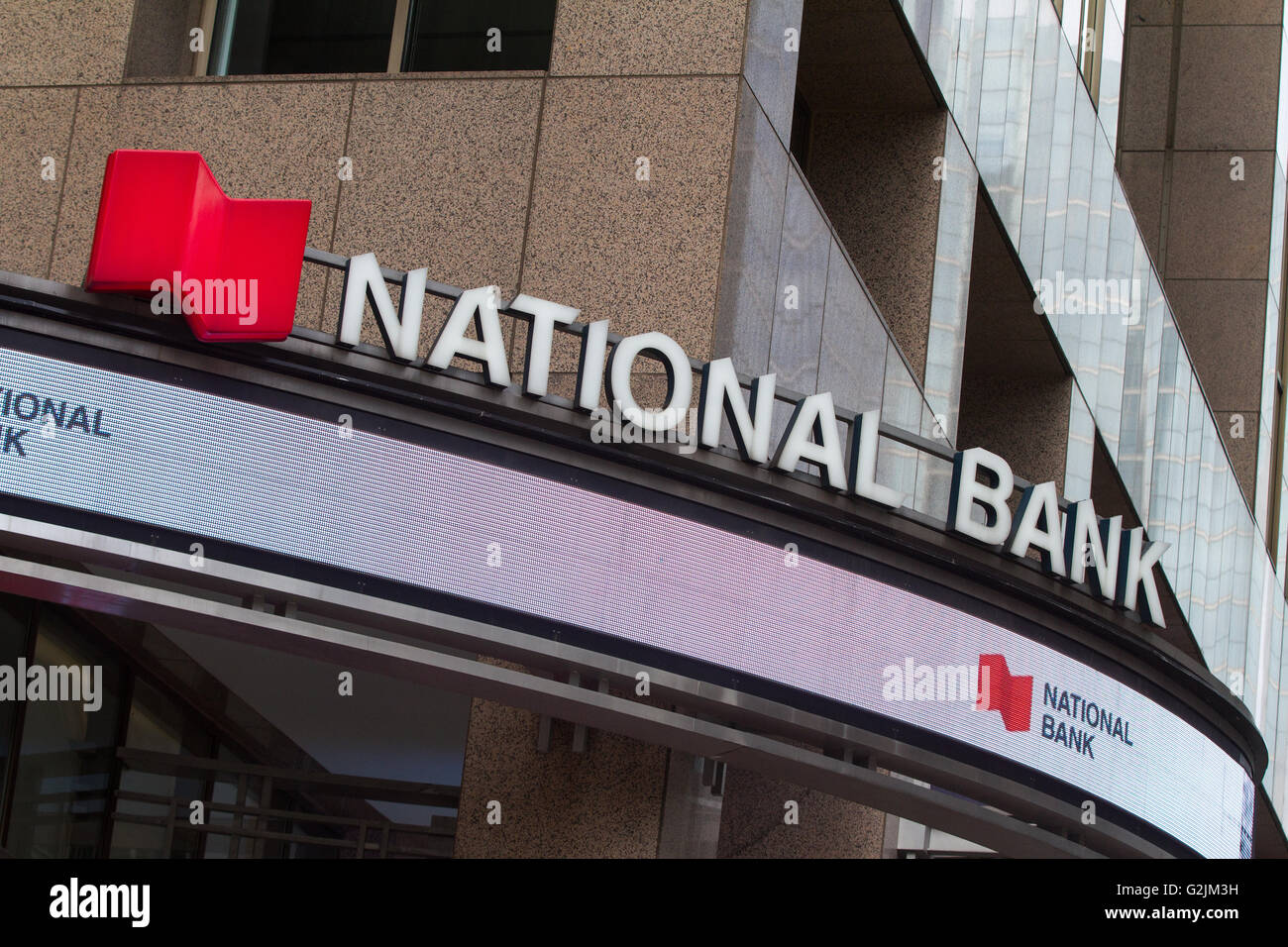 National Bank in downtown Toronto, Ont., on April 24, 2016. Stock Photo