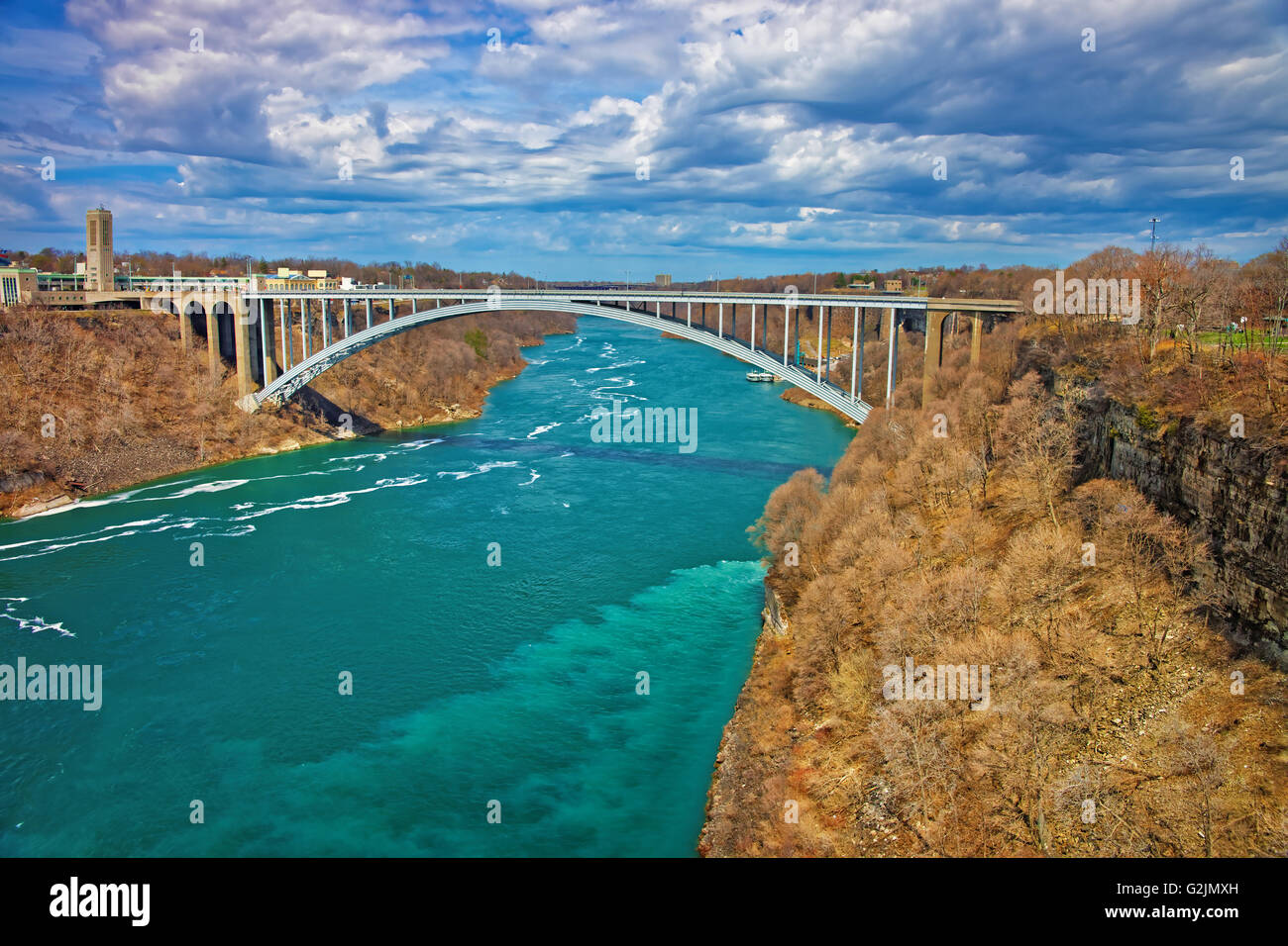 International Rainbow Bridge above the Niagara River from