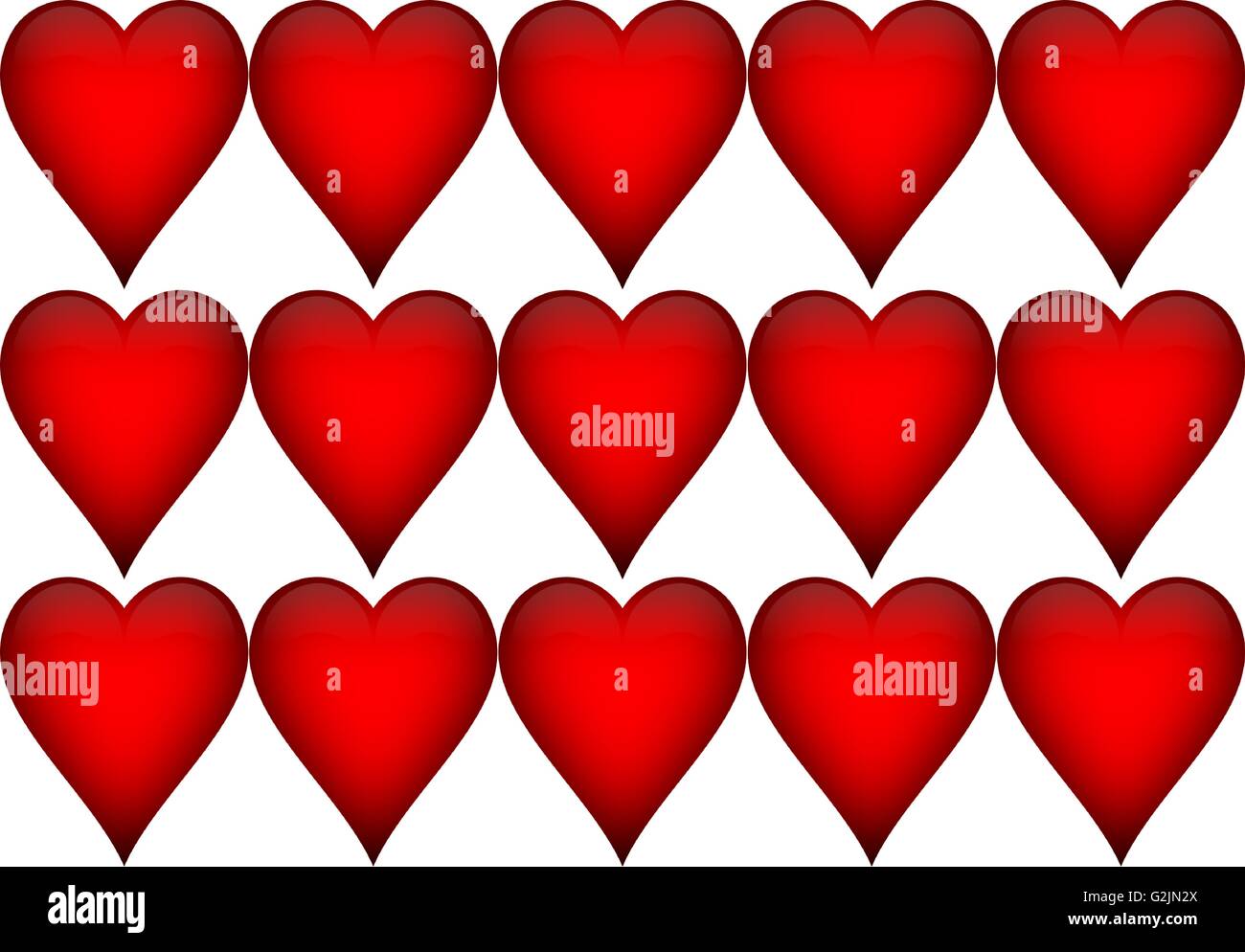 Red hearts, background. Vector Stock Vector Image & Art - Alamy