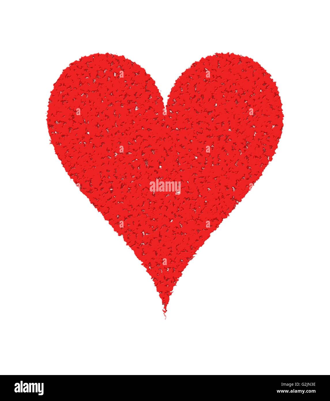 Red heart, isolated over a white background Stock Vector Image & Art ...