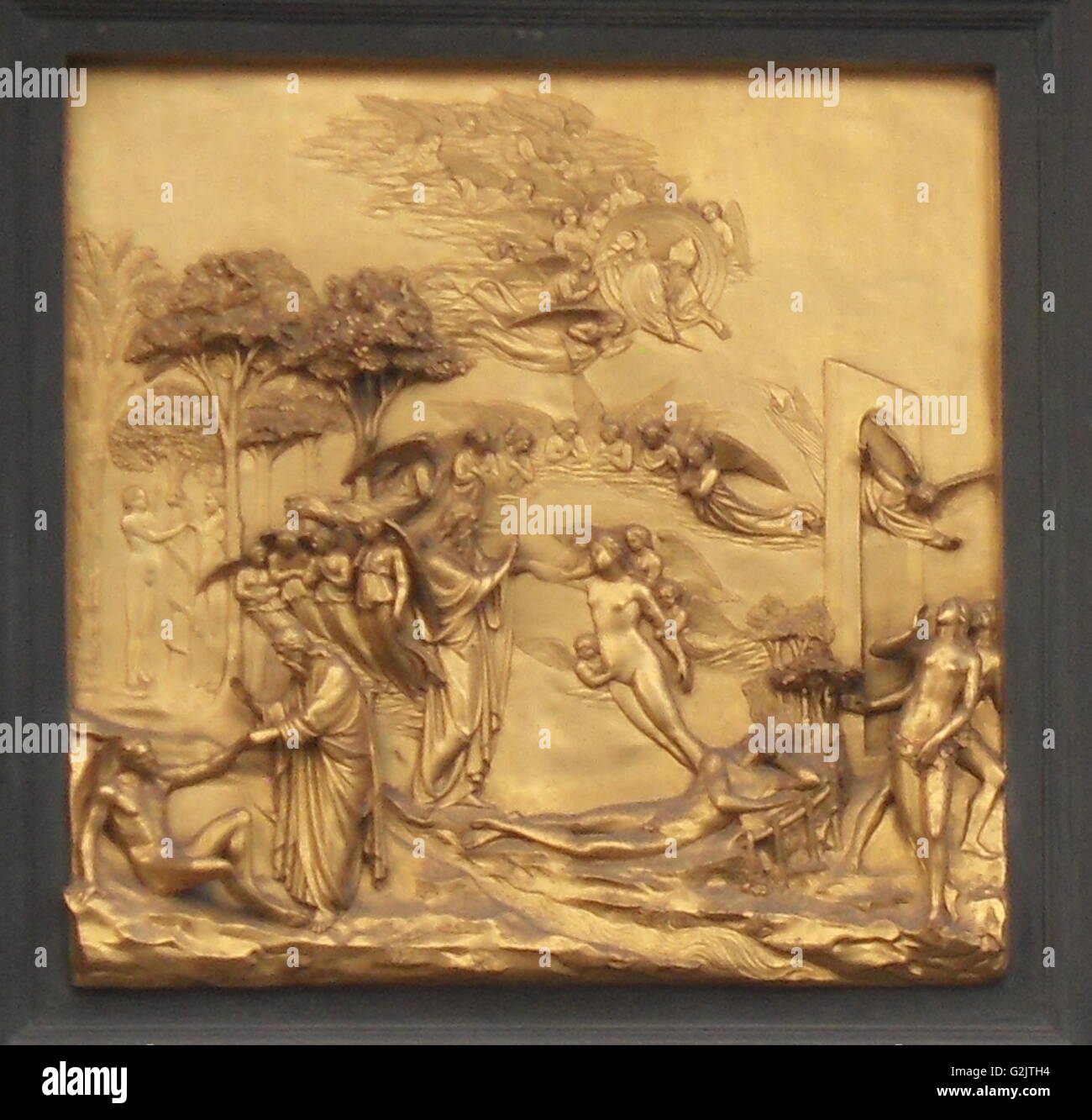 Relief Panels Showing Religious Scenes From The Doors Of The