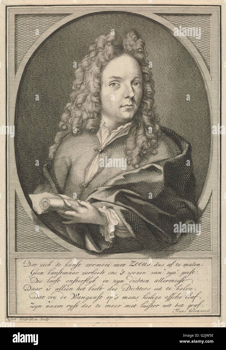 Portrait of Jacob Zeeus, Jacob Houbraken, Frans Greenwood, 1718 - 1720 ...