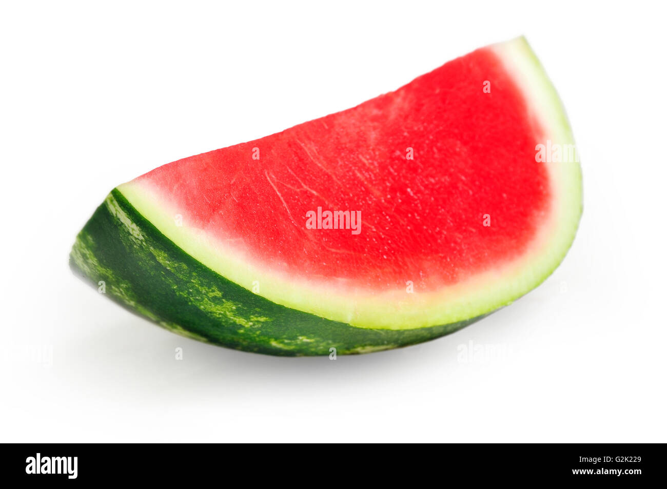 Isolated piece of watermelon on white background Stock Photo - Alamy