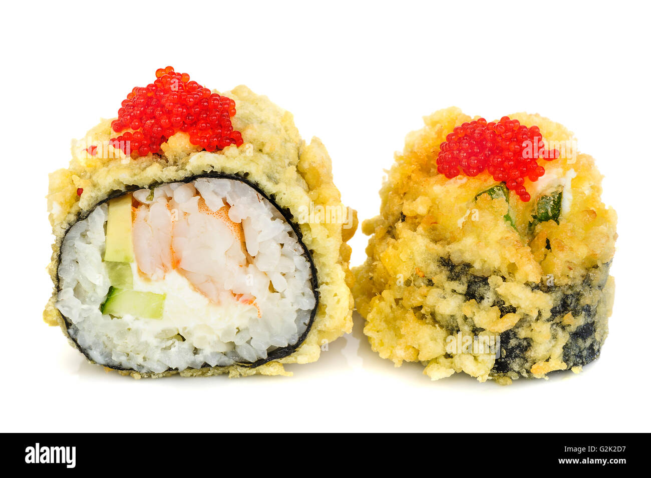 Tempura hot fried sushi maki Stock Photo Alamy