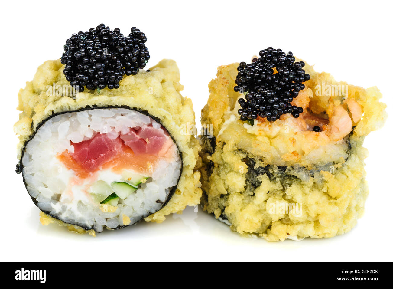 Tempura hot fried sushi maki Stock Photo Alamy