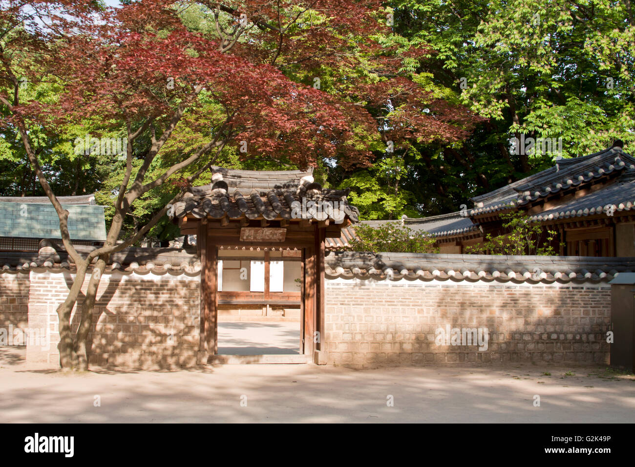 Seoul, South Korea- May 21, 2015: Secret Garden of Changdeokgung Palace, Seoul, South Korea Stock Photo