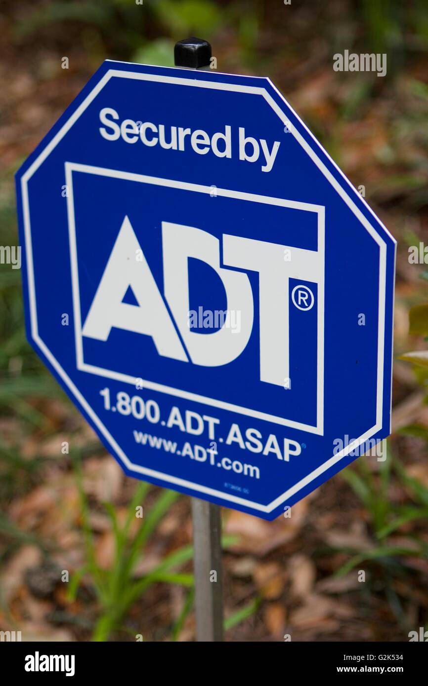 ADT Security sign Stock Photo